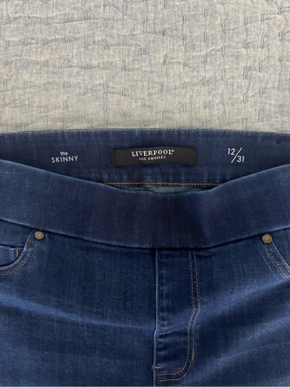 Liverpool Jeans Bridgette High Rise Ankle Skinny Griffith Spring Dark Rinse - Picture 3 of 8